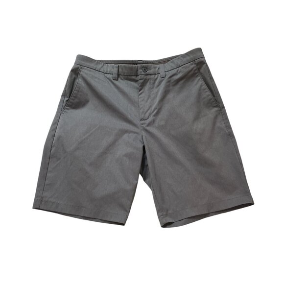 HAGGAR COOL 18 Men's Shorts Size 34 Waist Greyish Blue 4 Pockets Stretch *READ - Picture 2 of 8